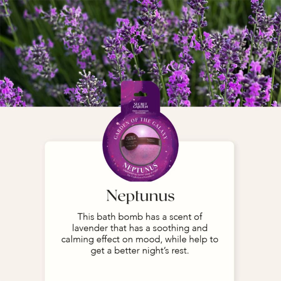 Secret Garden Neptunus Lavender Garden of The Galaxy Bath Bomb 100gram