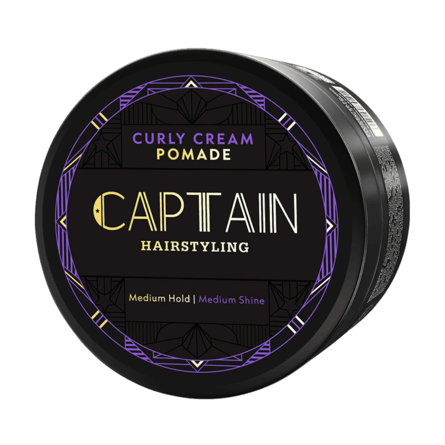 Captain Men's Care Curly Pomade Penata Rambut 80gram