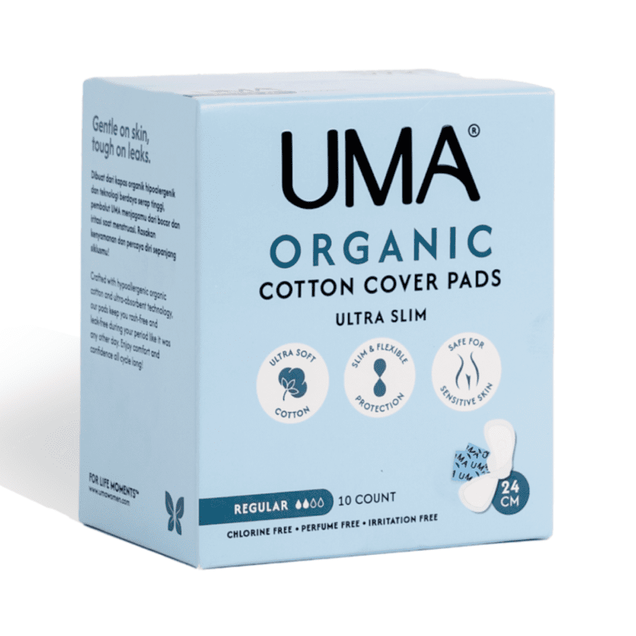 Uma Organic Cotton Cover Ulta Slim Pads Regular 24 cm Pembalut Kewanitaan 10pads