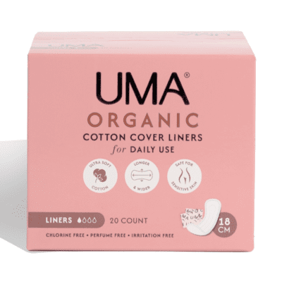 Uma Organic Cotton Cover Liners for Daily Use 18cm Pembalut Kewanitaan