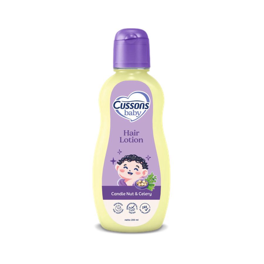 Cussons Baby Hair Lotion Candle Nut & Celery Perawatan Bayi 200ml