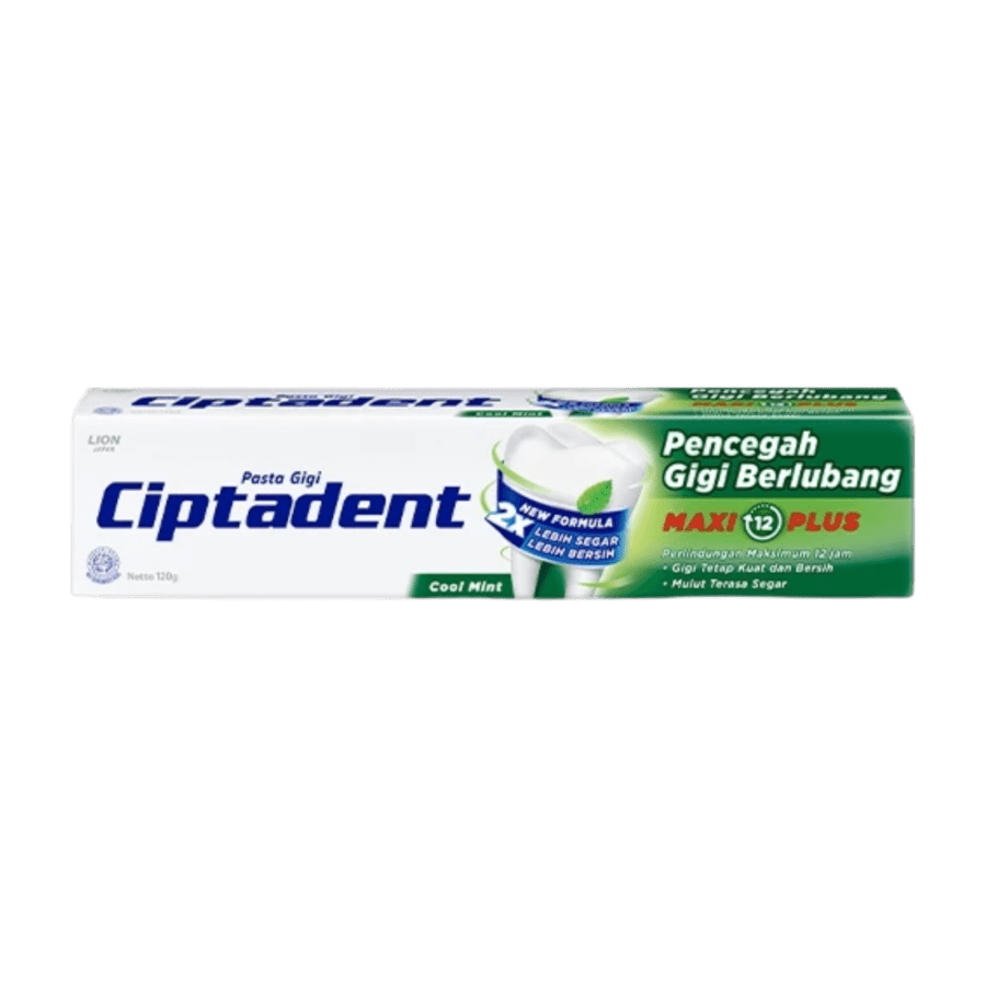 Ciptadent Maxi 12 Plus Cool Mint Toothpaste 120gram