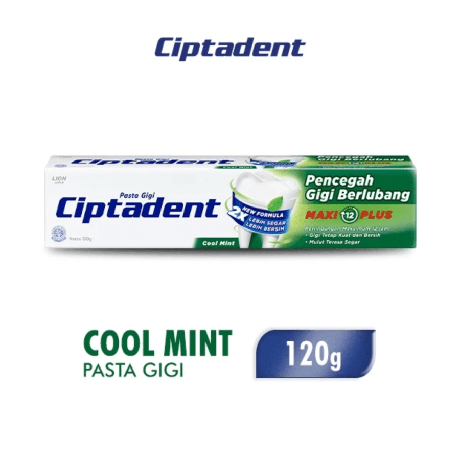 Ciptadent Maxi 12 Plus Cool Mint Toothpaste 120gram