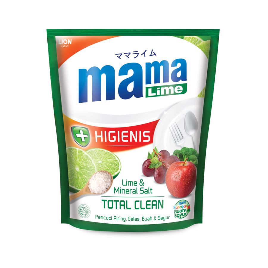 Mama Lime Lime & Mineral Salt Cairan Cuci Piring Pouch 1500ml