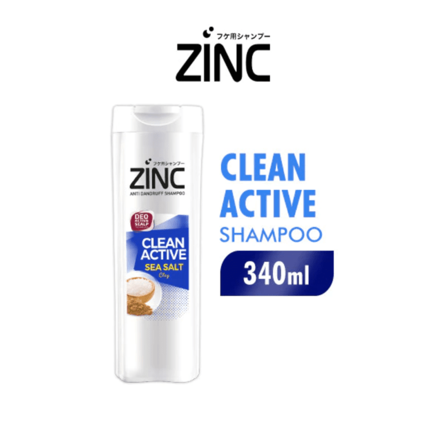 Zinc Clean Active Anti Dandruff Shampoo 340ml