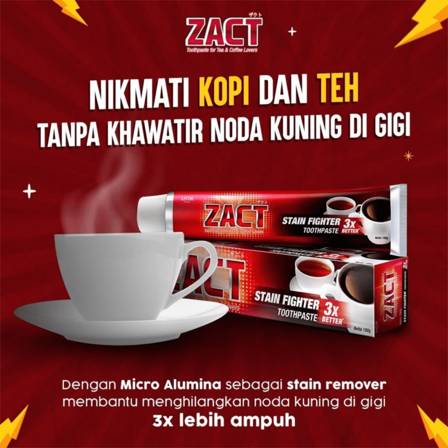 Zact Stain Fighter Toothpaste 190gram