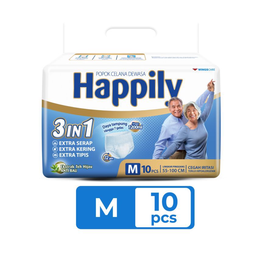 Happily 3in1 Popok Celana Dewasa M10