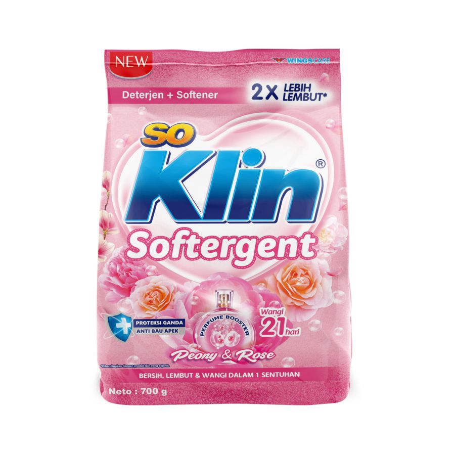 SoKlin Softergent Peony & Rose Deterjen Bubuk 700gram