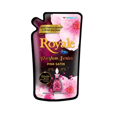 Royale by So Klin Black Pink Satin Pelicin Pelembut Pakaian
