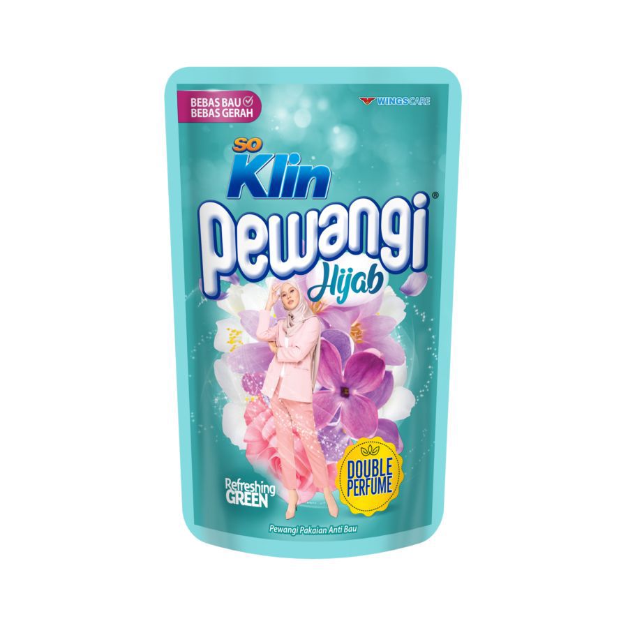 SoKlin Hijab Refreshing Green Pewangi Pakaian 780ml