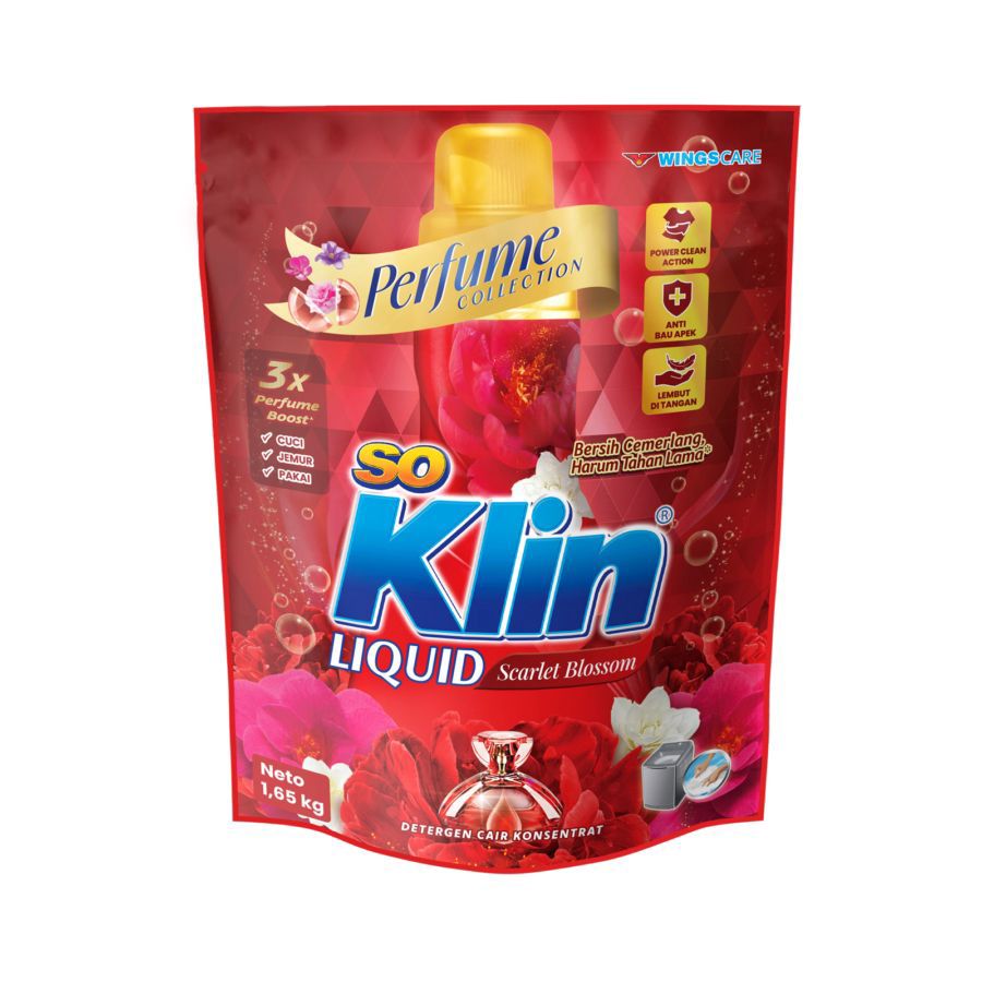 SoKlin Liquid Scarlett Blossom Deterjen Cair 1600ml