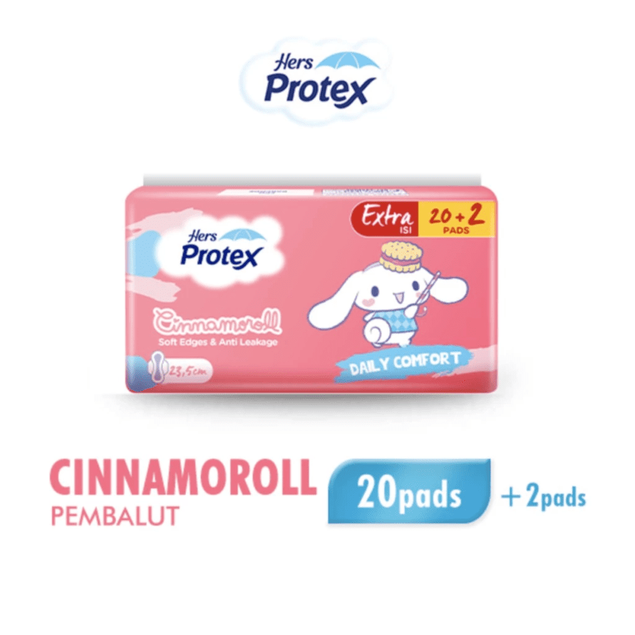 Hers Protex Daily Comfort Day Cinnamoroll 23,5cm Pembalut Wanita 20pads