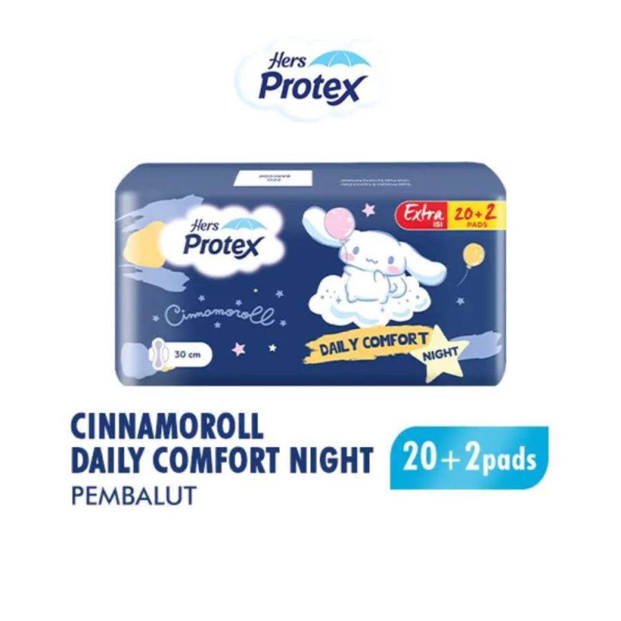 Hers Protex Daily Comfort Night Cinnamoroll 30 cm Pembalut Kewanitaan