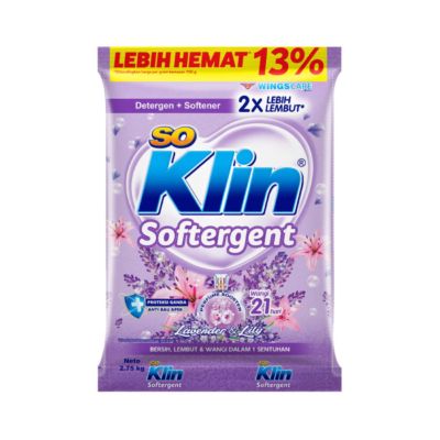 SoKlin Softergent Lavender & Lily Deterjen Bubuk