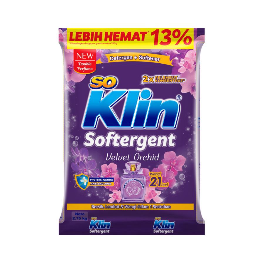 SoKlin Softergent Velvet Orchid Deterjen Bubuk 2700gram