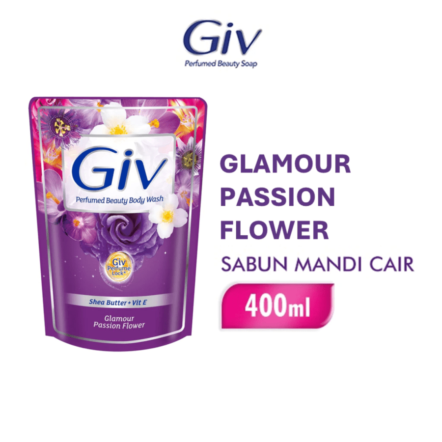 Giv Glamour Passion Flower Body Wash Refill 400gram