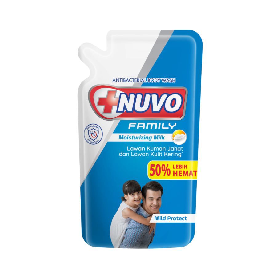 Nuvo Family Mild Protect Antibacterial Body Wash Refill 800gram