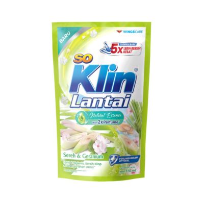 SoKlin Lantai Sereh & Geranium Pembersih Lantai Pouch