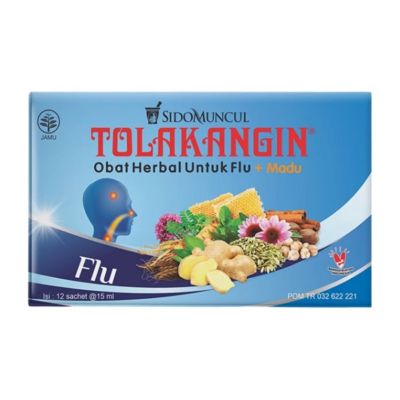 Tolak Angin Flu Obat Flu Batuk Demam Pusing 12 sachets