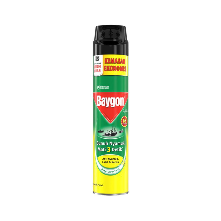 Baygon Aerosol Citrus Fresh Pembasmi Serangga 750ml
