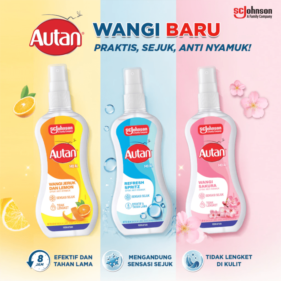 Autan Refresh Spritz Spray Anti Nyamuk Bottle