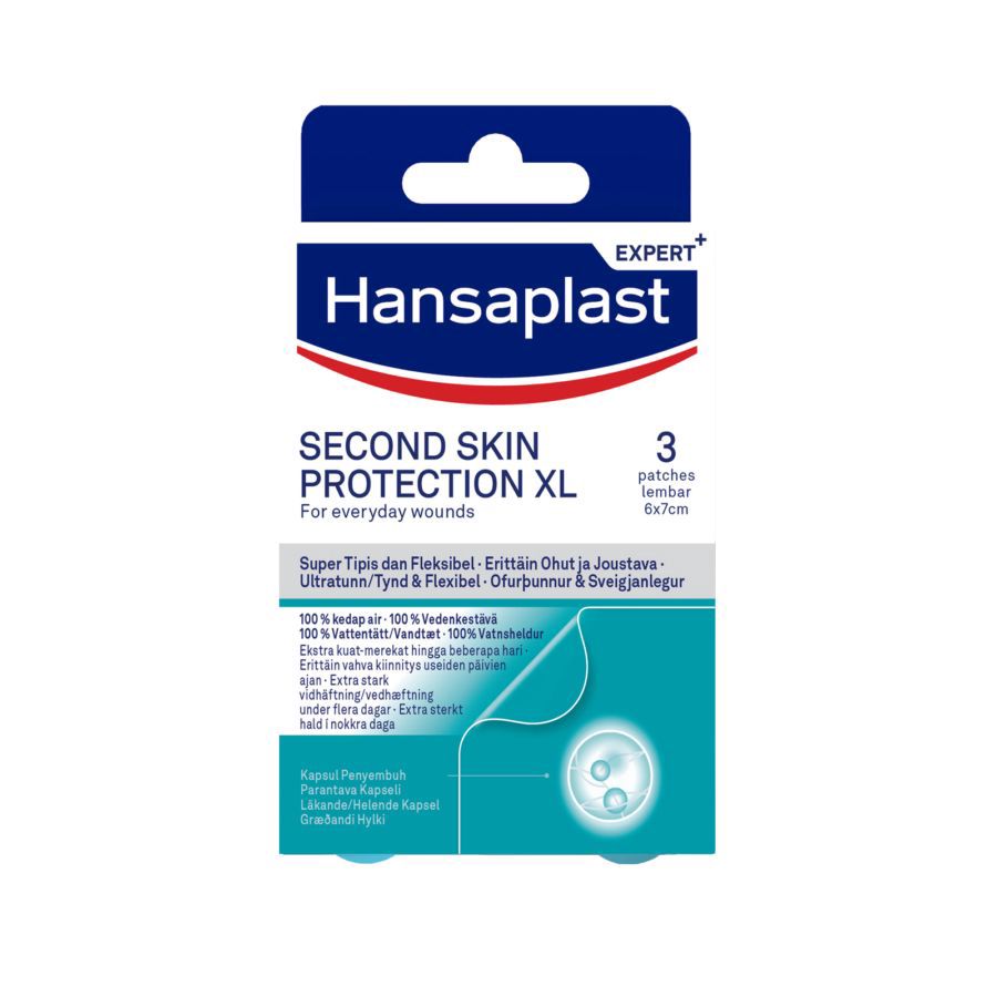 Hansaplast Second Skin Protection XL Plester Luka 3sheets