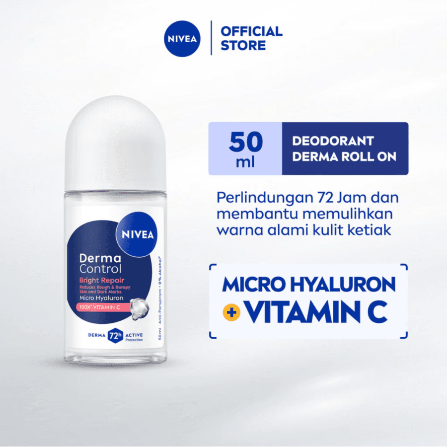 Nivea Derma Control Bright Repair Deodorant Roll On 50ml