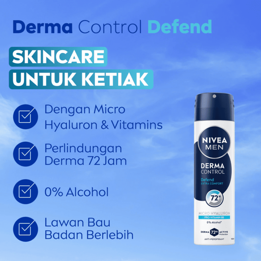 Nivea Men Derma Control Defend Deodorant Spray 150ml
