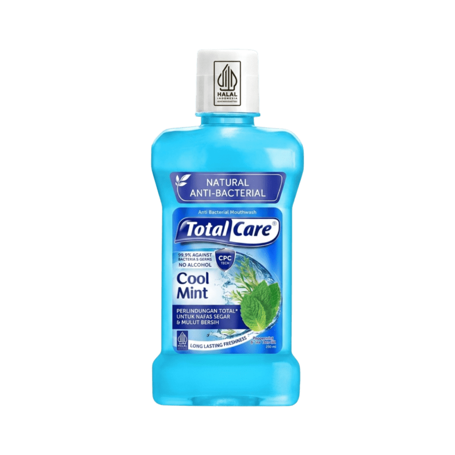 Total Care Cool Mint Antibacterial Mouthwash 250ml