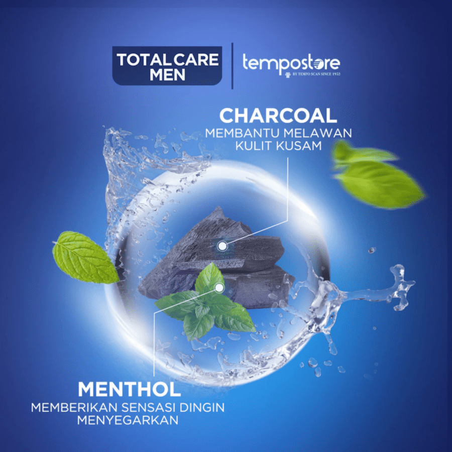 Total Care Men Bright Intense Face Wash