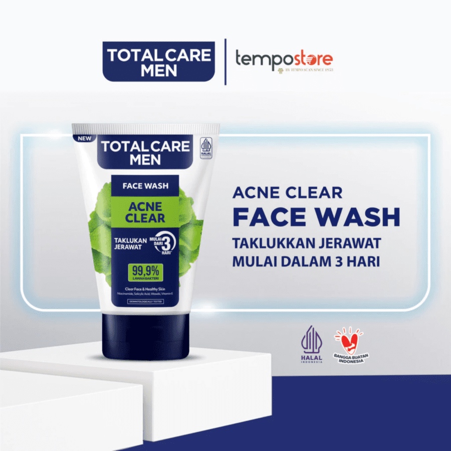 Total Care Men Acne Clear Face Wash
