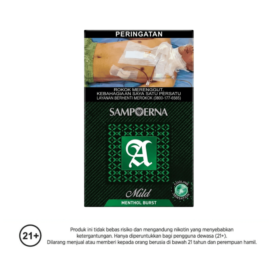 Sampoerna A Mild Menthol Burst Filter Rokok Batang