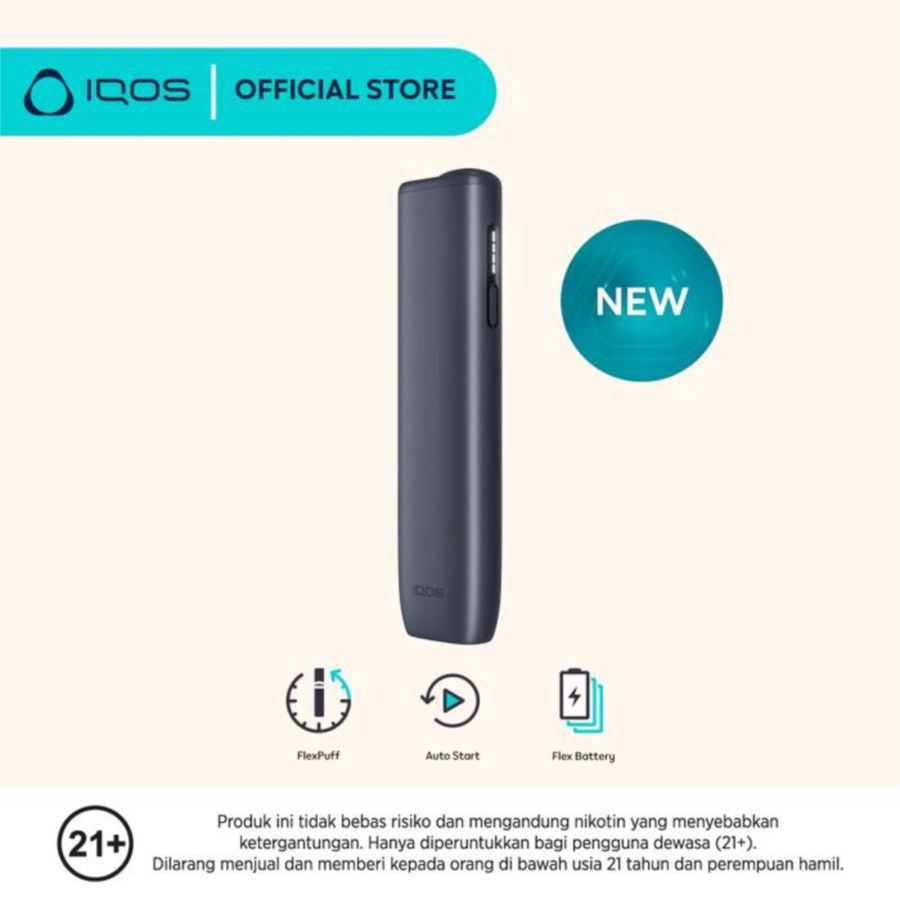Iqos Iluma I One Midnight Black Kit Rokok Elektrik 1pcs