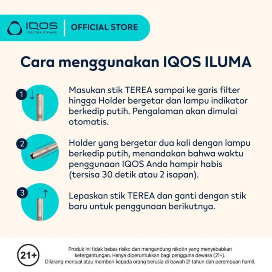 Iqos Iluma I One Leaf Green Kit Rokok Elektrik 1pcs