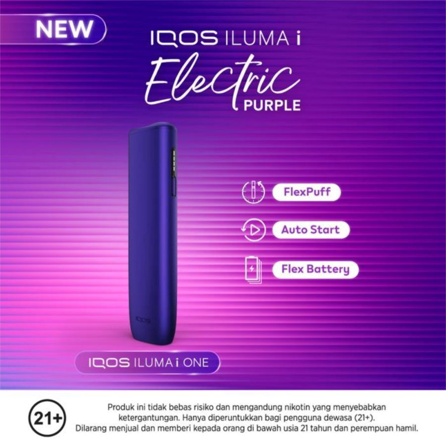 Iqos Iluma I One Electric Purple Kit Rokok Elektrik 1pcs