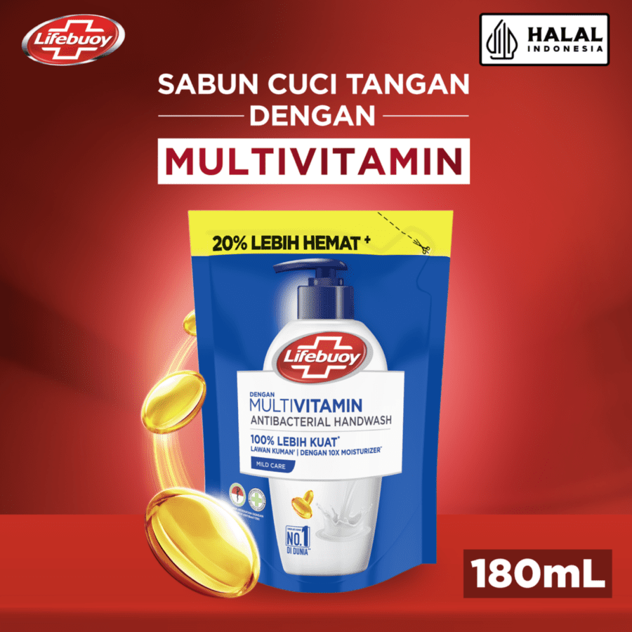 Lifebuoy Mild Care Antibacterial Handwash Pouch 180ml