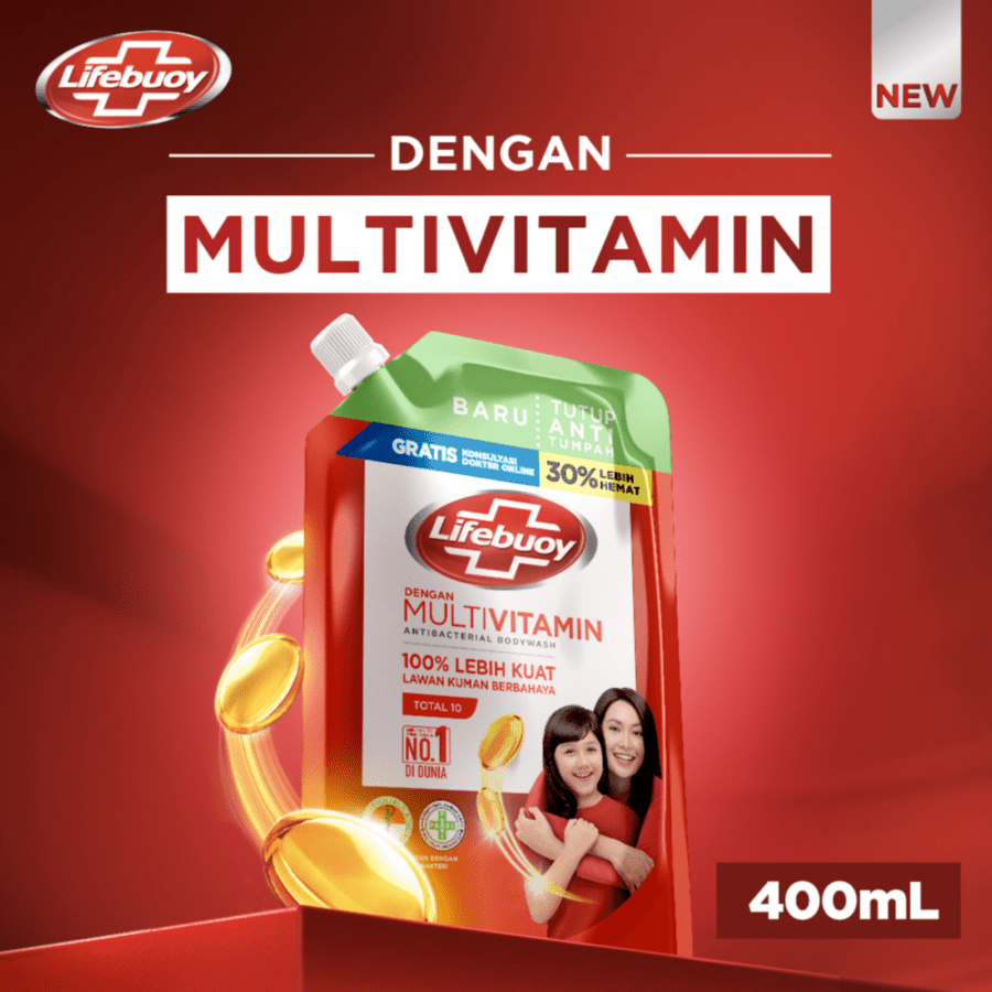 Lifebuoy Total 10 Anti Bacterial Body Wash Pouch