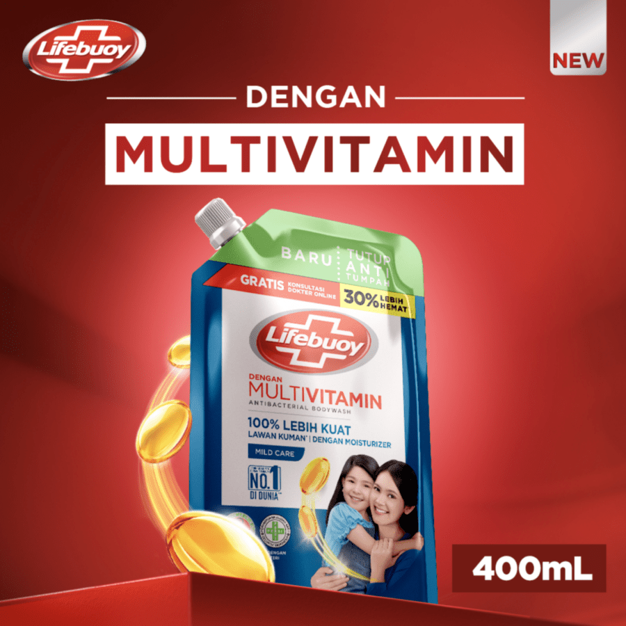 Lifebuoy Mild Care Anti Bacterial Body Wash Pouch
