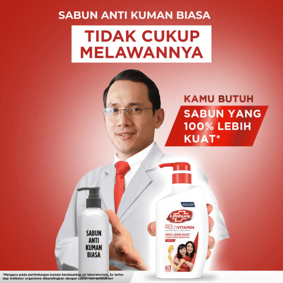 Lifebuoy Total 10 Antibacterial Body Wash Bottle 100ml