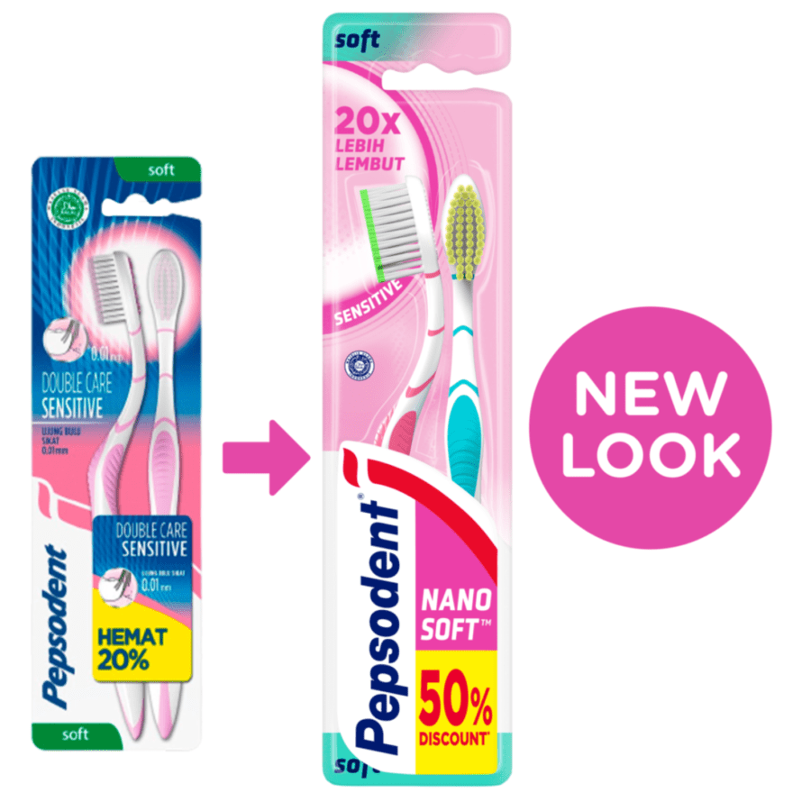 Pepsodent Nanosoft Sensitive Toothbrush
