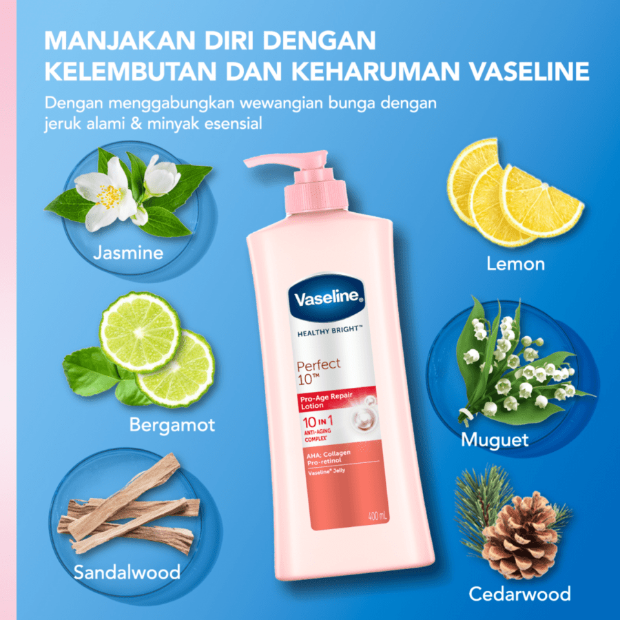 Vaseline Healthy Bright Perfect 10 Body Lotion 200ml