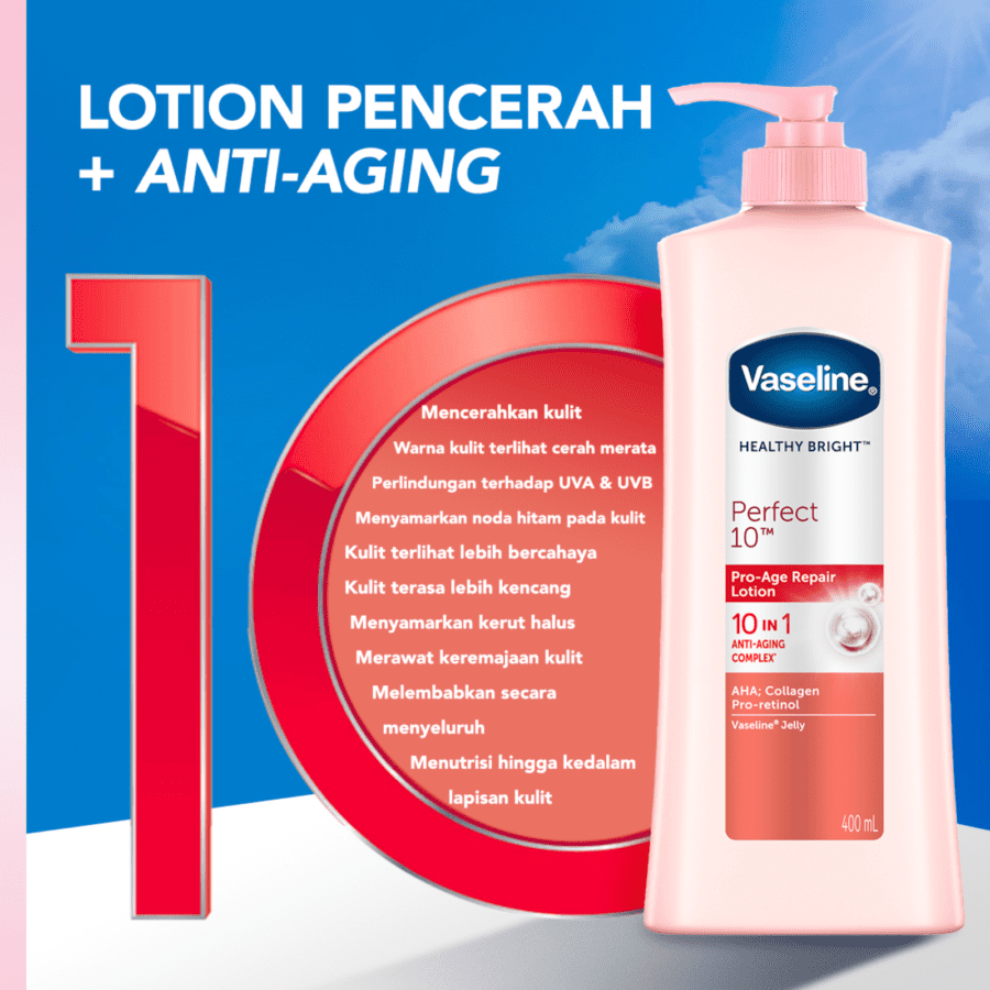 Vaseline Healthy Bright Perfect 10 Body Lotion 200ml