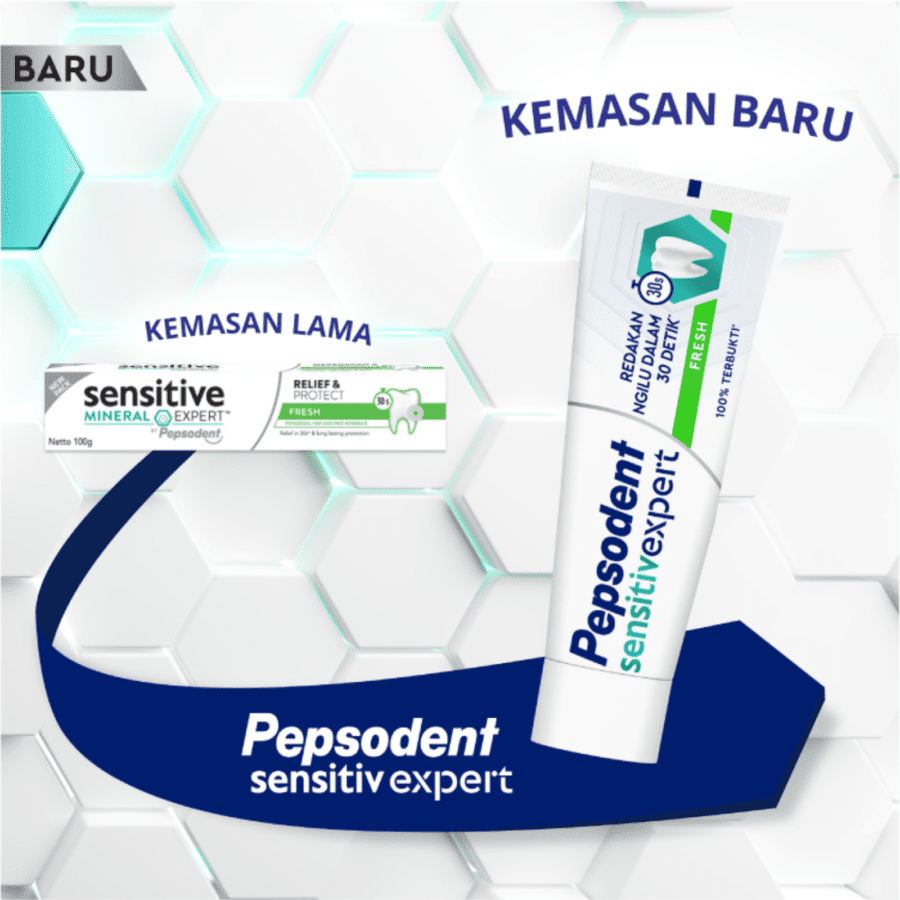Pepsodent Sensitive Mineral Expert Expret Fresh Toothpaste 100gram