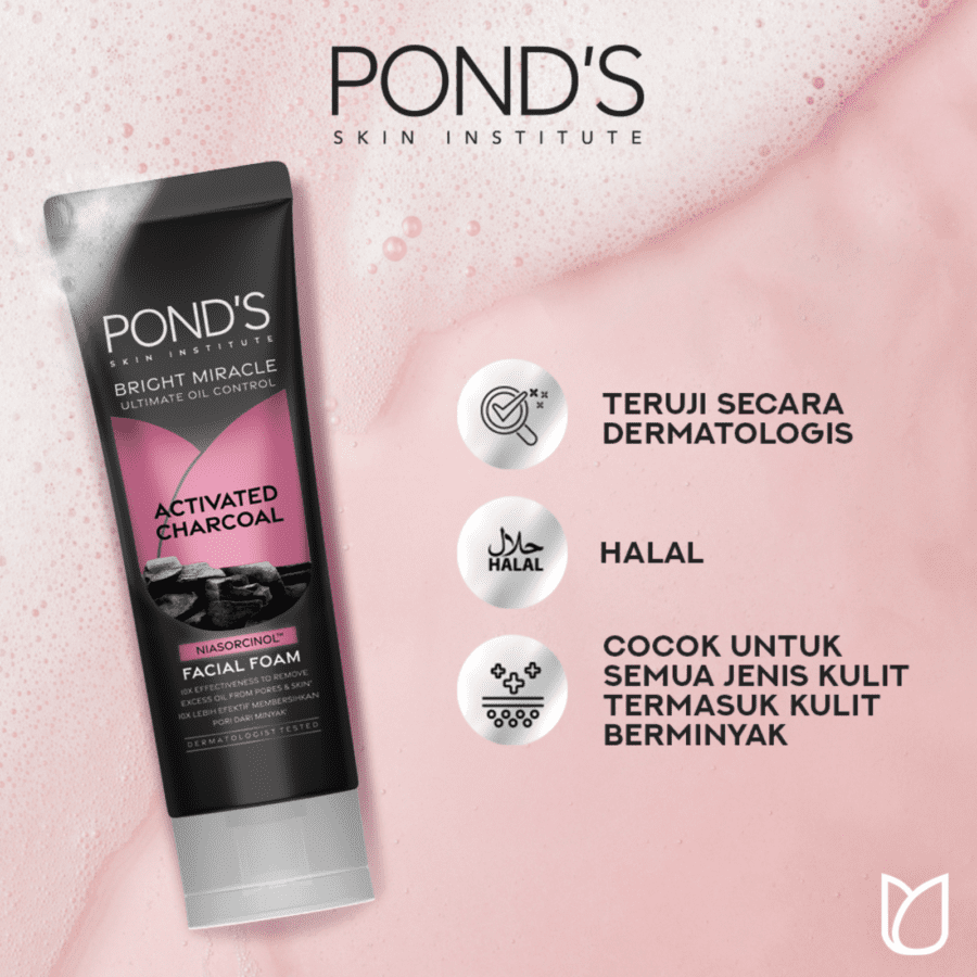 Pond'S Bright Miracle Ultimate Oil Control Activated Charcoal Facial Foam