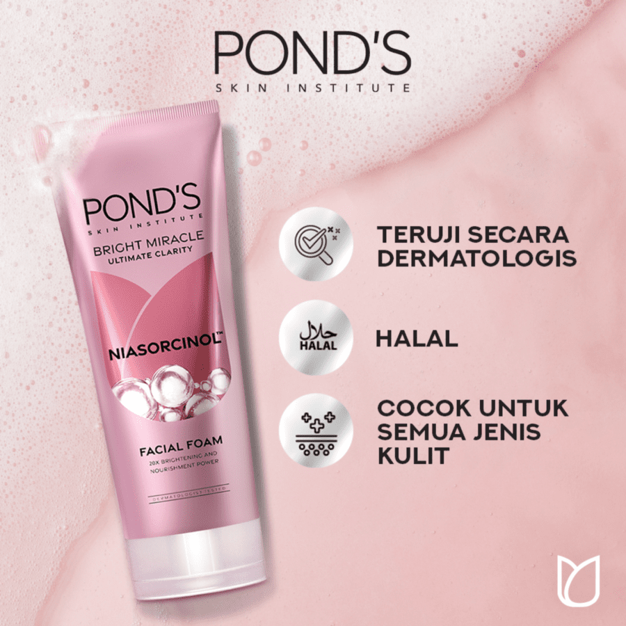 Pond's Bright Miracle Ultimate Clarity Niasorcinol Facial Foam