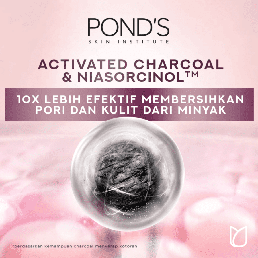 Pond's Actived Charcoal Bright Miracle Untimate Oil Control Facial Foam