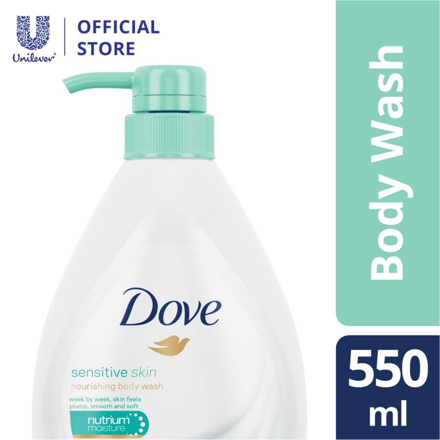 Dove Sensitive Skin Nourishing Body Wash 550ml