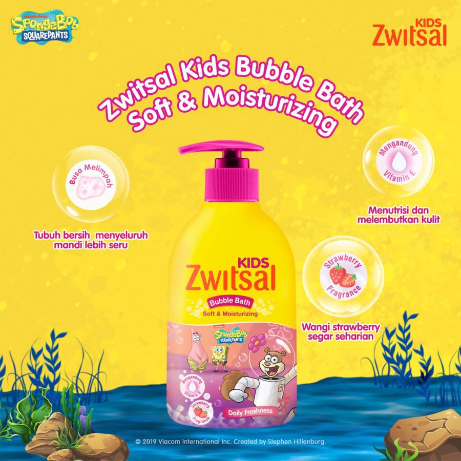 Zwitsal Kids Bubble Bath Soft & Moisturizing