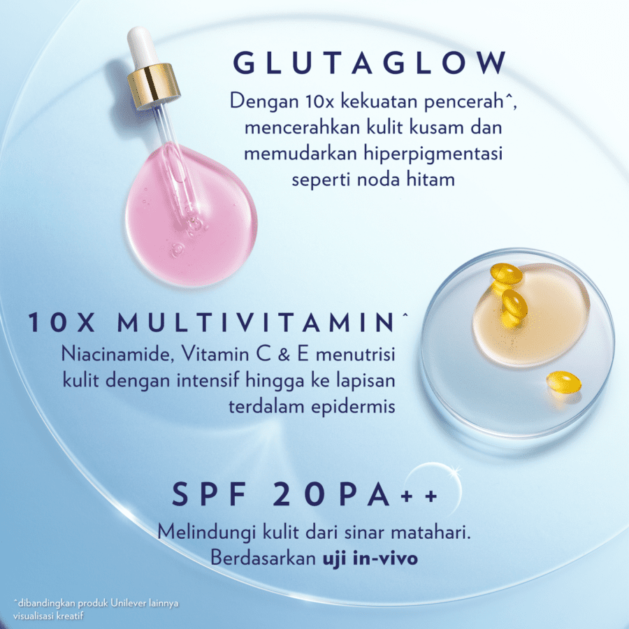 Vaseline Healthy Bright Soft+ Glow Gluta Vitamin Body Serum 180ml