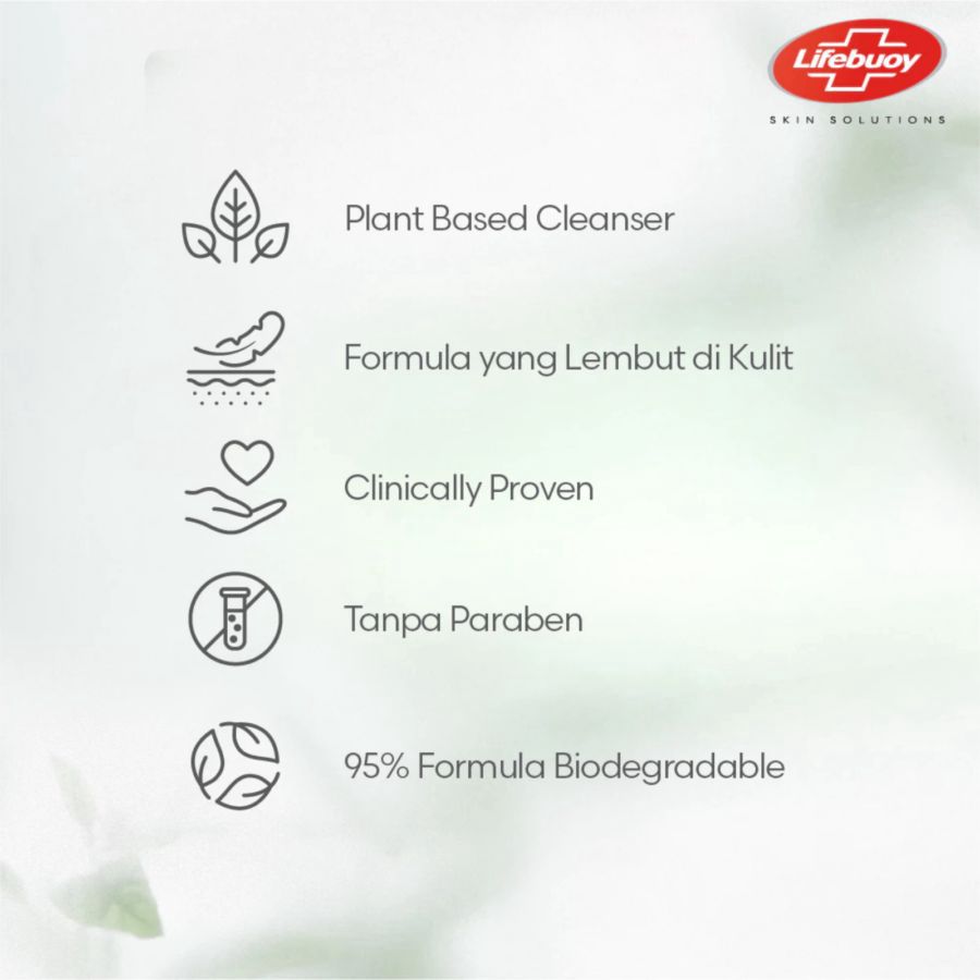 Lifebuoy Yoghurt & Oat Lawan Gatal Antibacterial Bodywash Refill Pouch